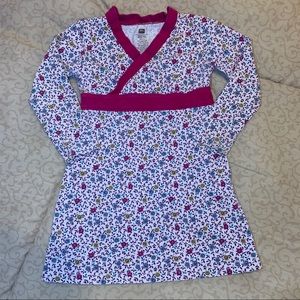 Tea Collection Floral Faux Wrap CottonDress-Size 2